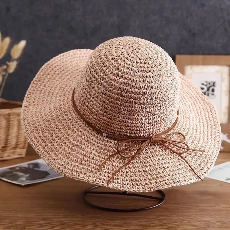 Levoire | Chapeau De Plage Panama Pour Femmes Rosa