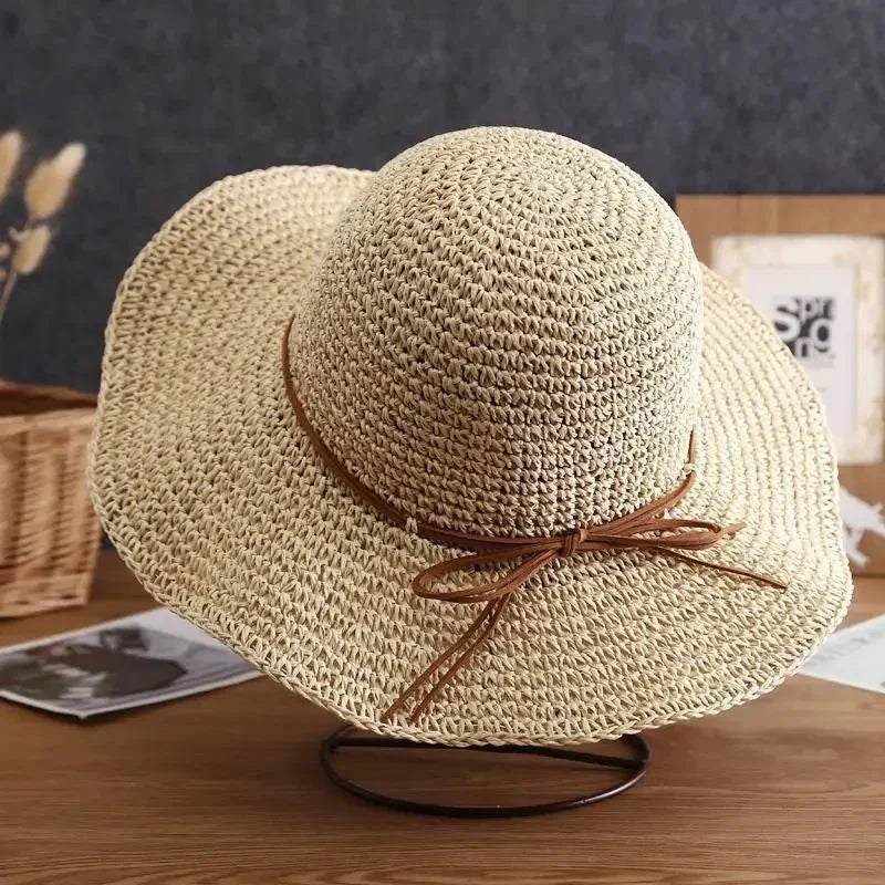 Levoire | Chapeau De Plage Panama Pour Femmes Beige