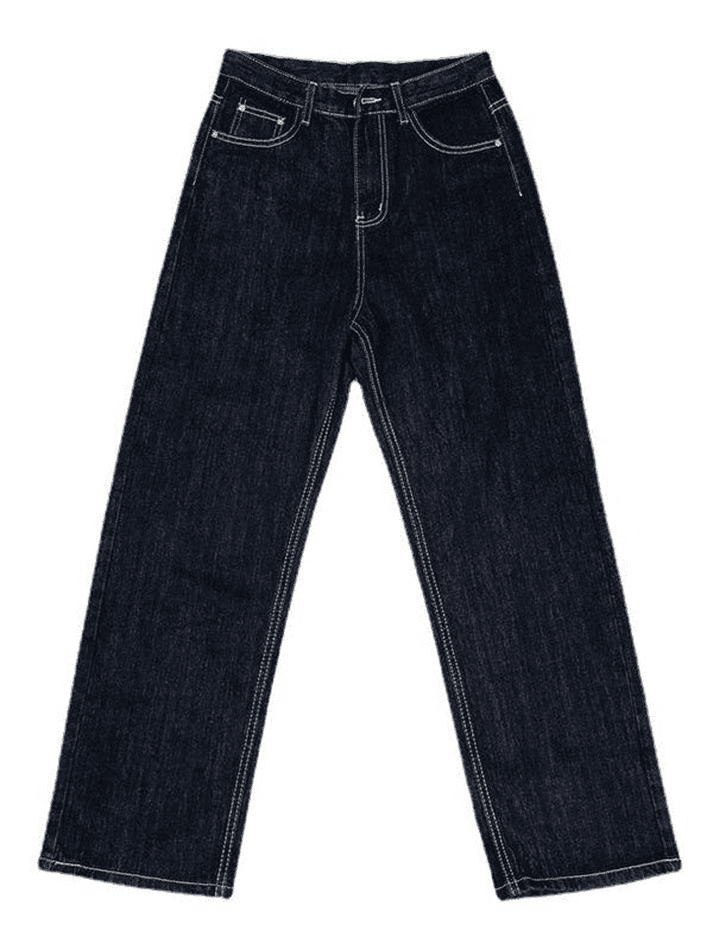Levoire | Jean Boyfriend Taille Haute Brodés