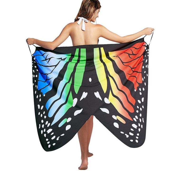 Levoire | Robe De Plage Papillon Une Robe De Plage Unique Avec Design De Papillon Arc-en-ciel