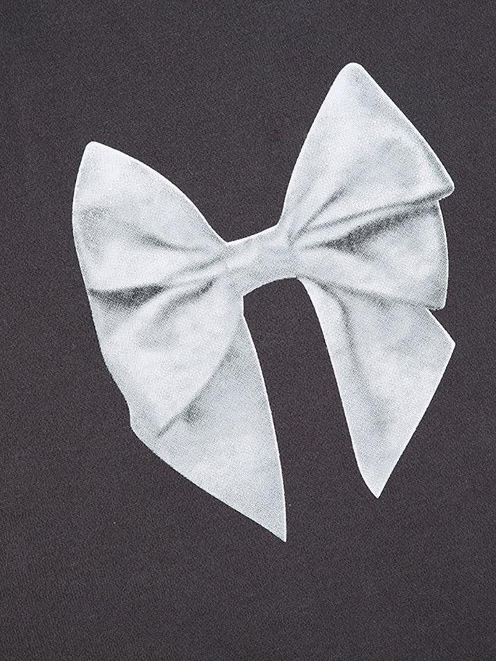 Levoire | Sweat À Capuche Surdimensionné Avec Impression Street Bow Et Cordon De Serrage