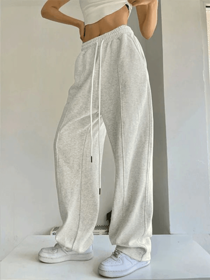 Levoire | Rue Pantalon De Survêtement Unis Gris
