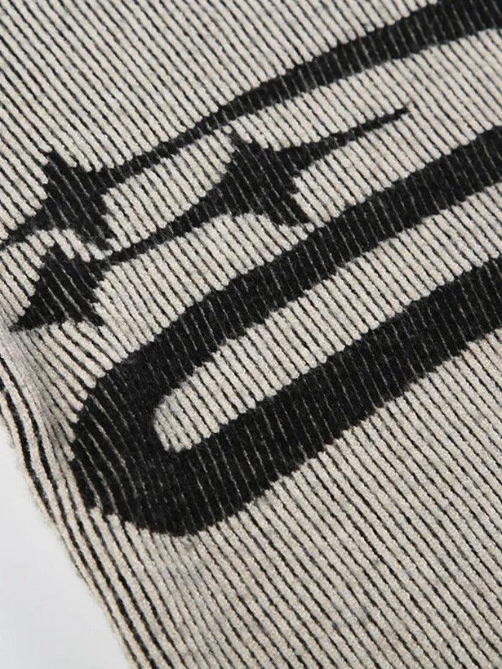 Levoire | Street Déchiré Splice Ourlet Effiloché Pull-Over