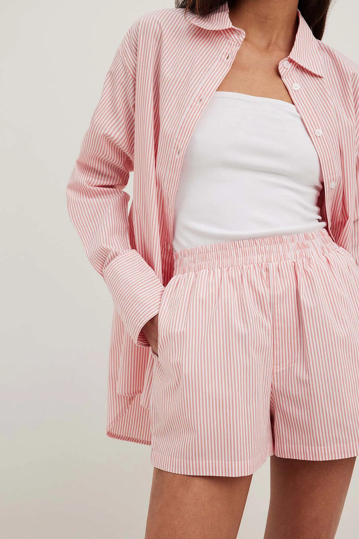 Levoire | Ensemble De Shorts Et De Blouse Rayés