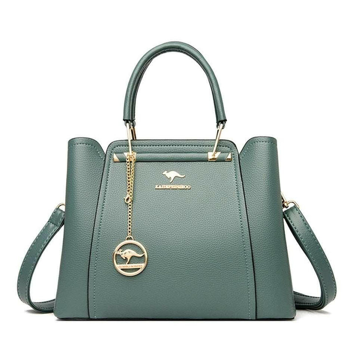 Levoire | Sac À Fermeture Éclair Élégant En Cuir Synthétique Microfibre Teegrün