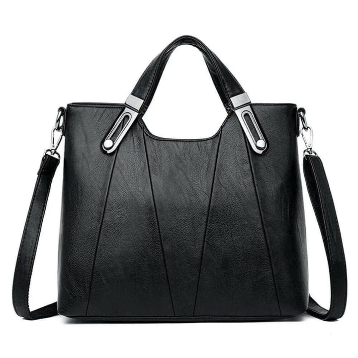 Levoire | Sac Fourre-Tout En Cuir Véritable Élégant Avec Poche Intérieure Pour Téléphones Portables Noir