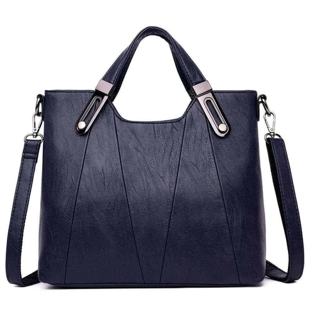 Levoire | Sac Fourre-Tout En Cuir Véritable Élégant Avec Poche Intérieure Pour Téléphones Portables Bleu