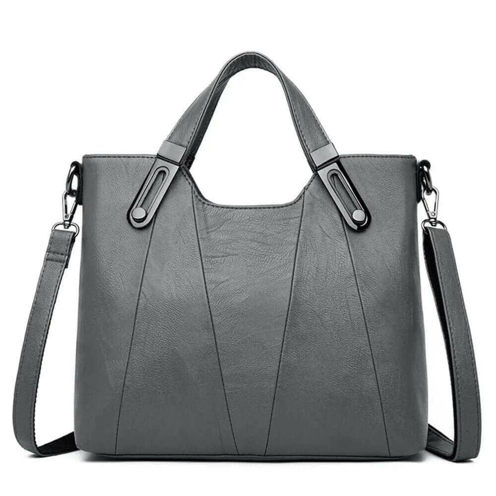 Levoire | Sac Fourre-Tout En Cuir Véritable Élégant Avec Poche Intérieure Pour Téléphones Portables Gris