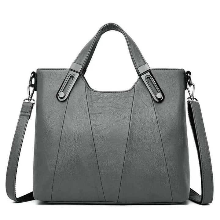 Levoire | Sac Fourre-Tout En Cuir Véritable Élégant Avec Poche Intérieure Pour Téléphones Portables Gris