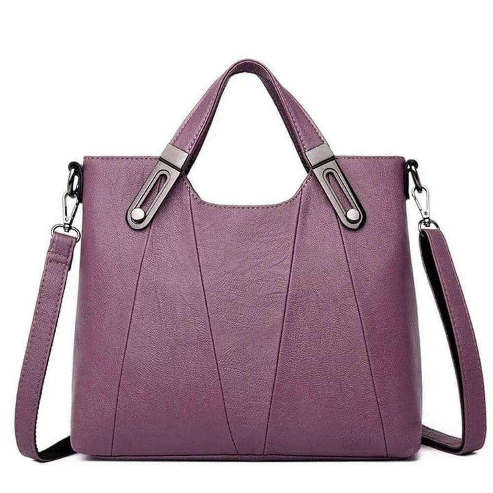 Levoire | Sac Fourre-Tout En Cuir Véritable Élégant Avec Poche Intérieure Pour Téléphones Portables Lilas