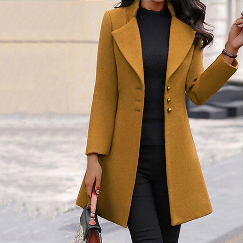 Levoire | Veste Élégante Pour Femme Avec Coupe Moderne Jaune