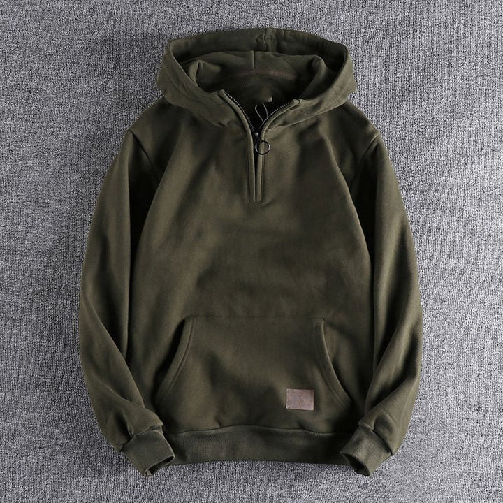 Levoire | Confortable Quartze Sweat à Zip Vert