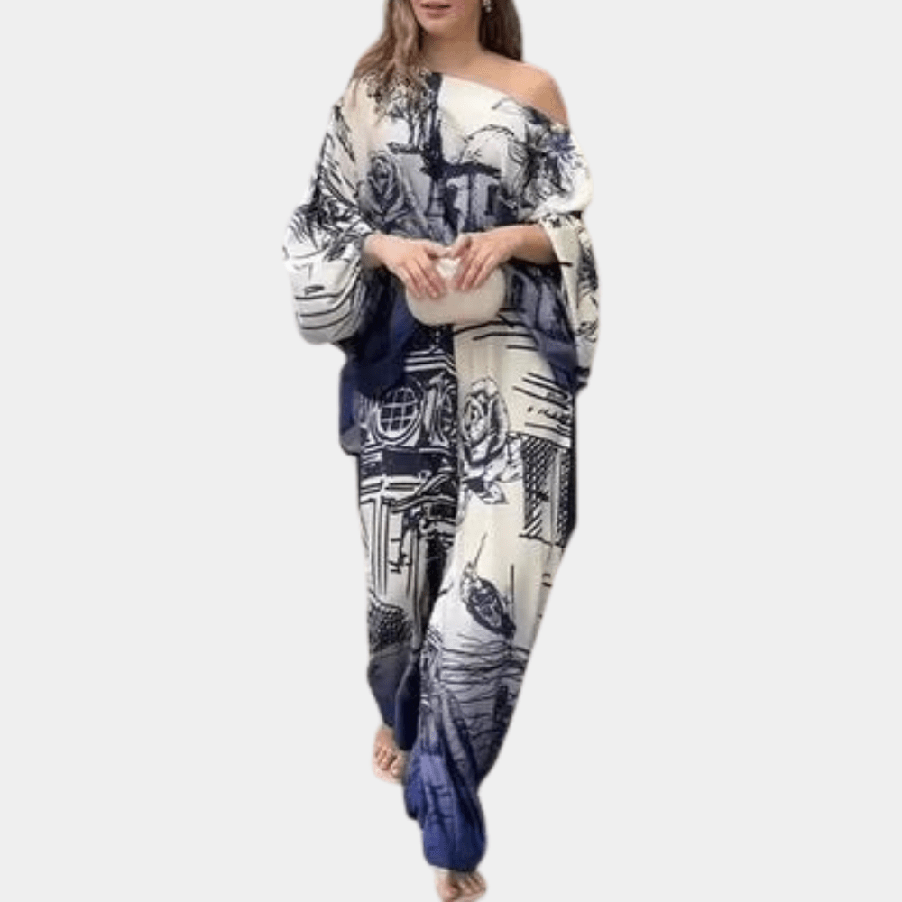 Levoire | Ensemble luxueux deux pièces femme Océan bleu