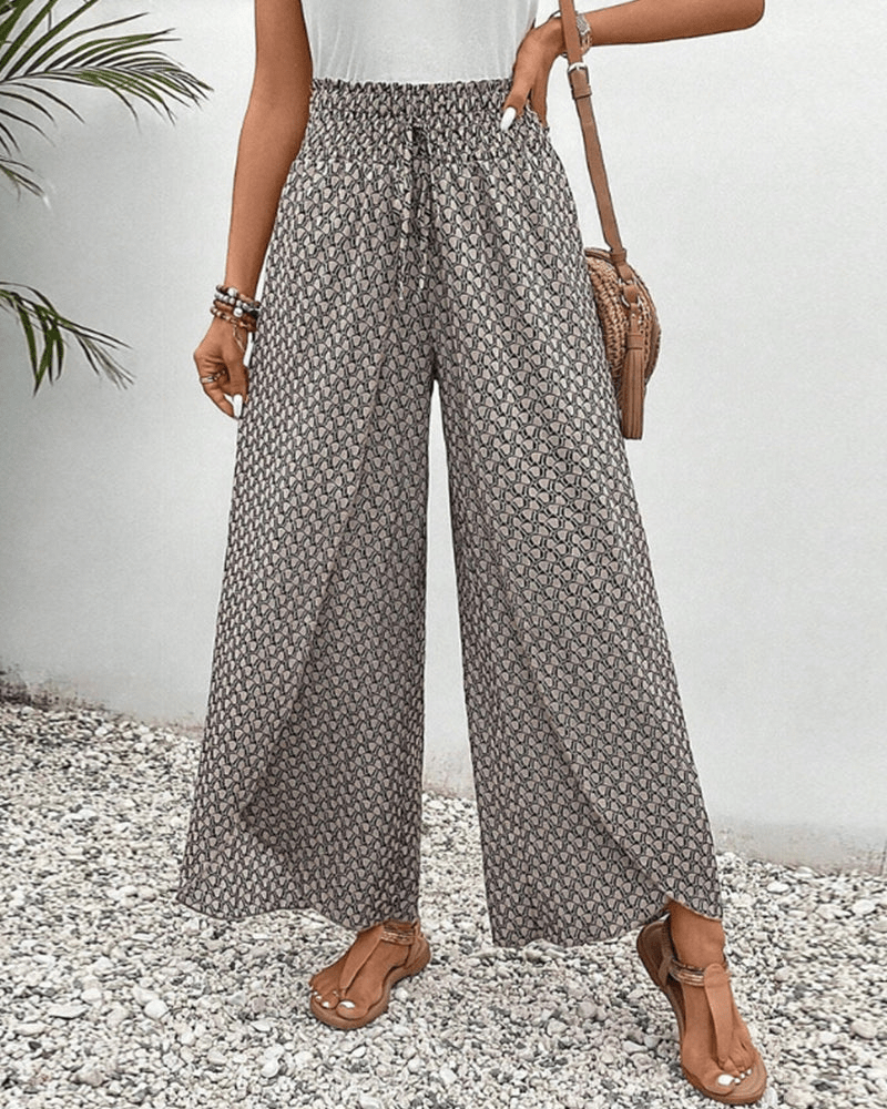 Levoire | Pantalon large élastique femme Noir