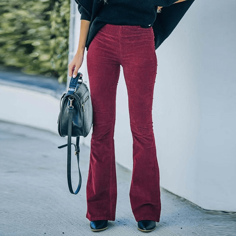 Levoire | Pantalon velours style rétro femme Rot