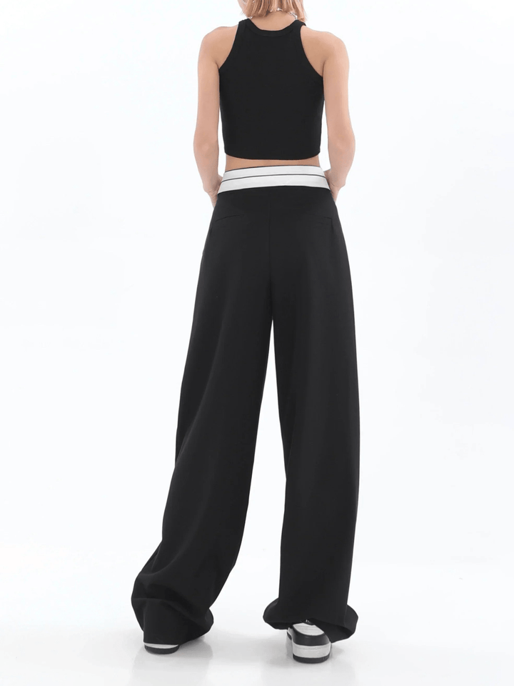 Levoire | Pantalon large taille haute femme