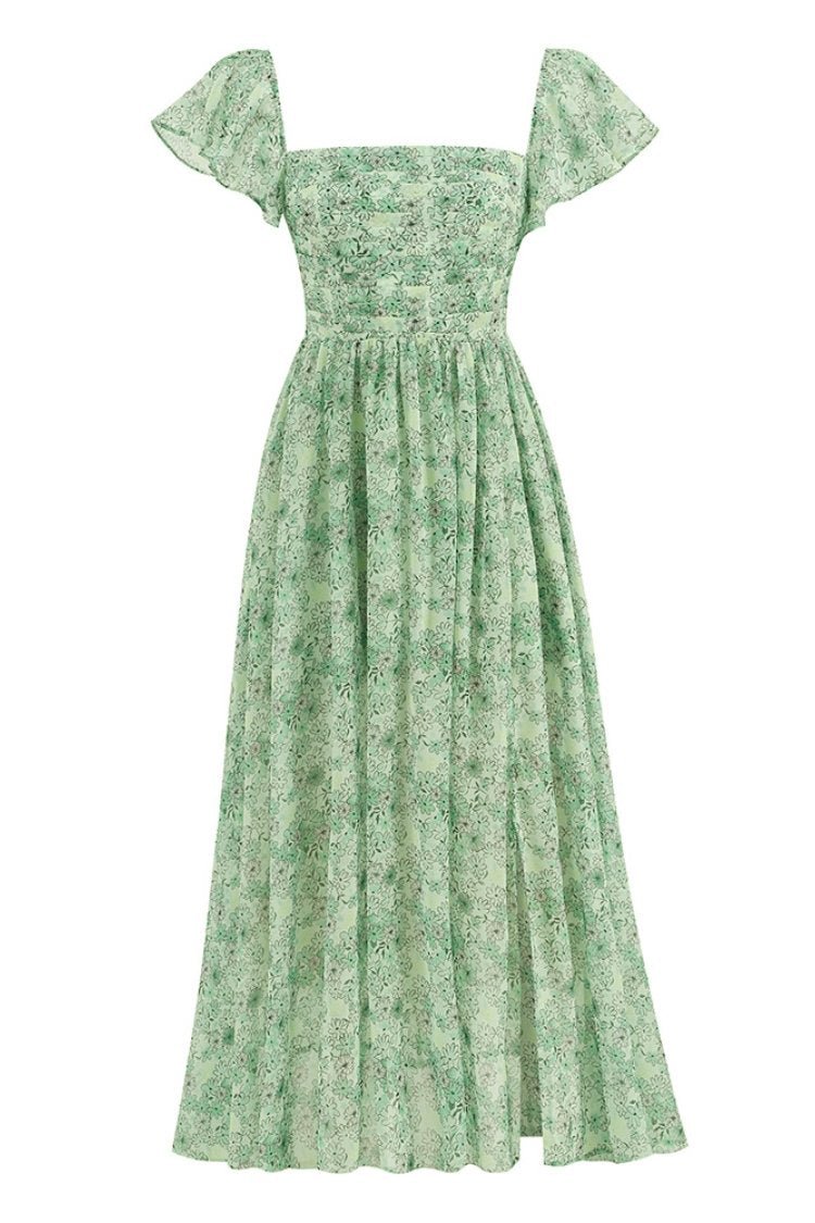 Levoire | Robe À Fleurs Pour Femmes Avec Une Fente