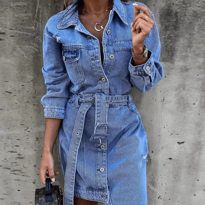 Levoire | Robe en denim mini femme