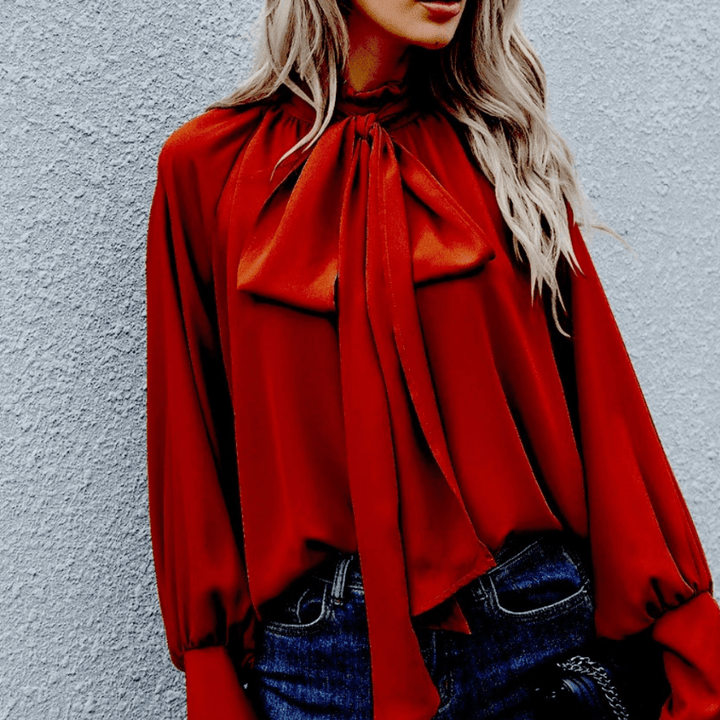 Levoire | Blouse à la mode Blouse en chiffon pour femmes Rot