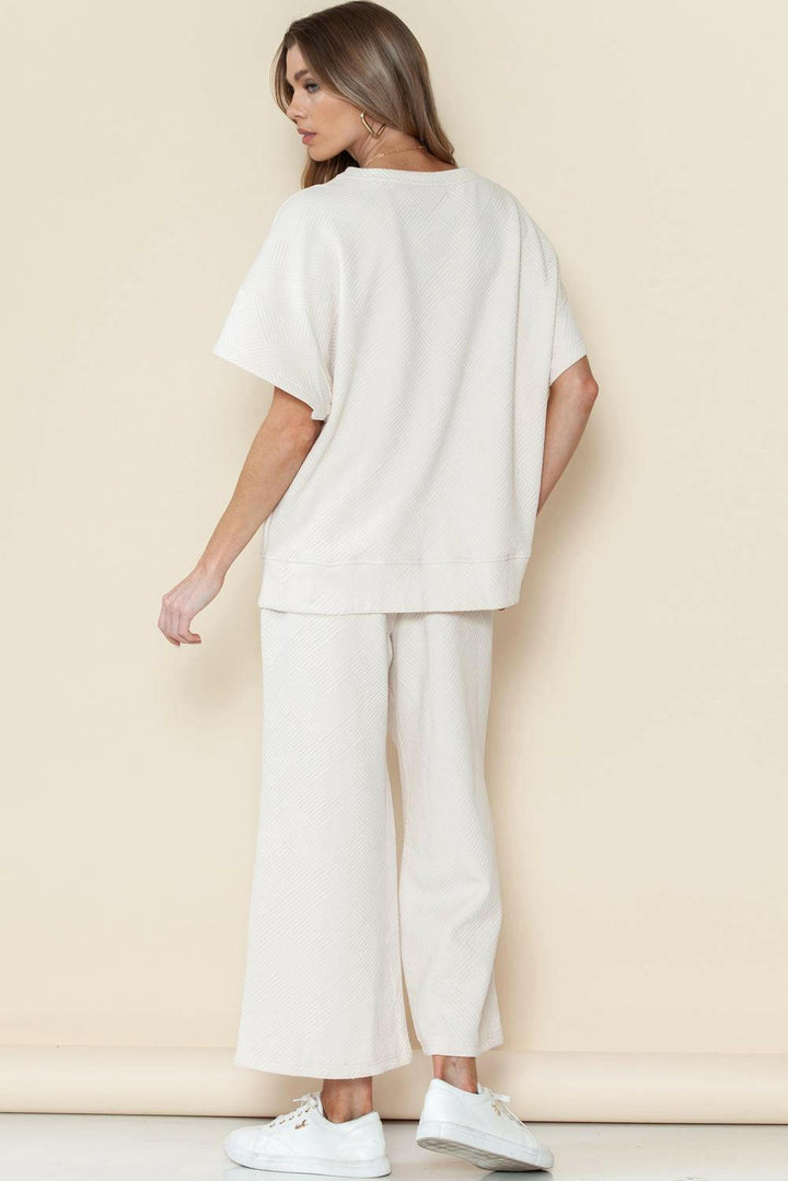 Levoire | T-Shirt À Coupe Ample Structuré Et Ensemble De Pantalon De Jogging