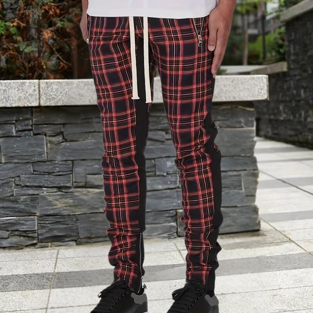 Levoire | Pantalon Homme noir rouge