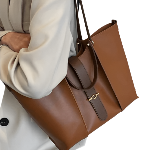 Levoire | Sac Tote En Cuir Véritable Élégant Et Fonctionnel Avec Fermeture Éclair