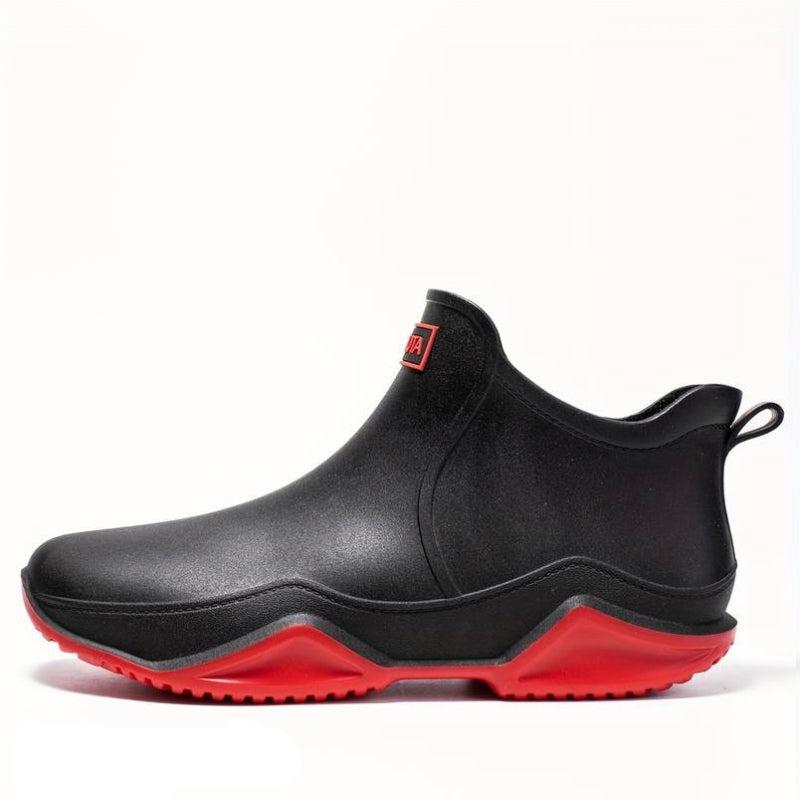 Levoire | Bottes En Caoutchouc Contemporaines Noir Rouge