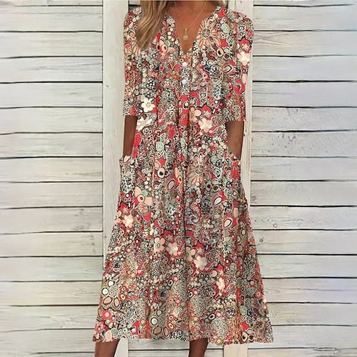 Levoire | Robe À Fleurs Motif Floral Robe