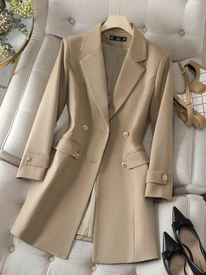 Levoire | Blazer À Double Boutonnage Intemporel À Manches Longues Abricot