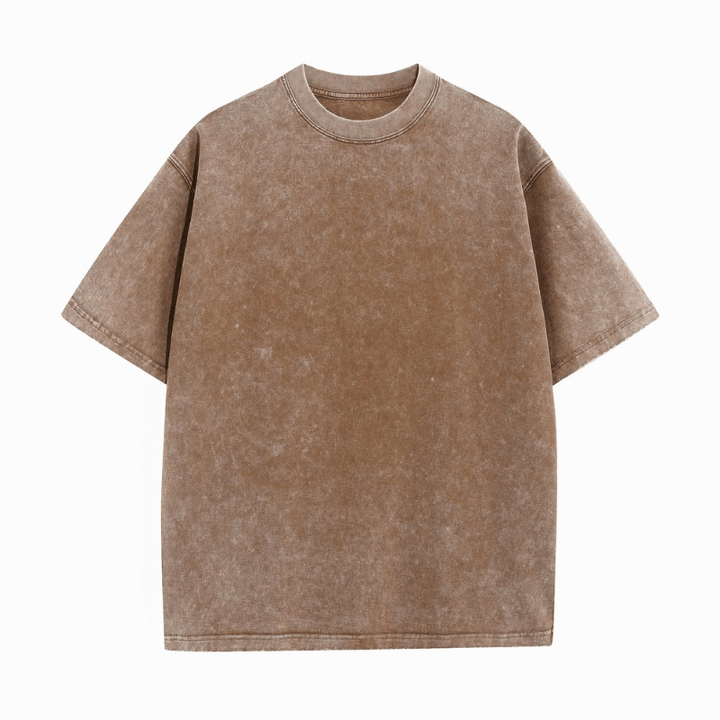 Levoire | T-Shirt Lavé Vintage Homme Braun