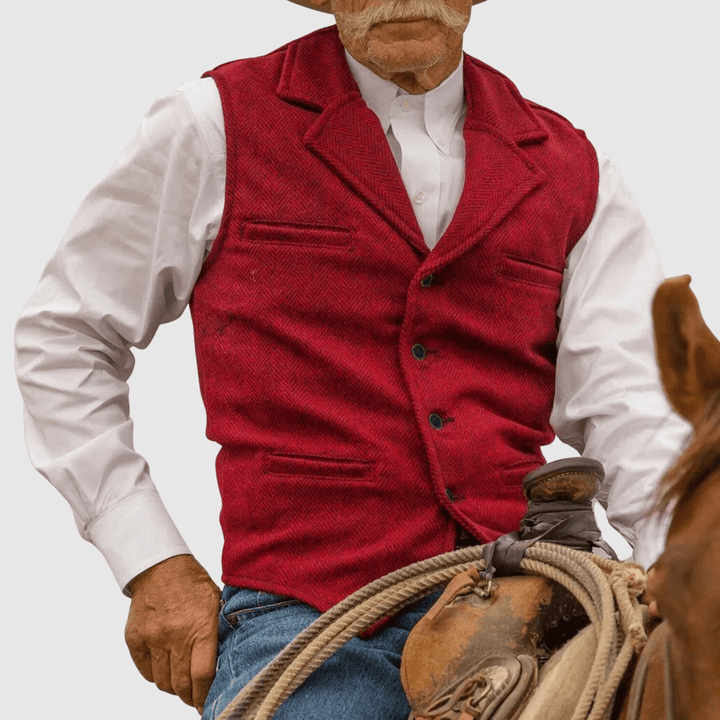 Levoire | Gilet pour hommes au style classique avec une allure élégante Rot