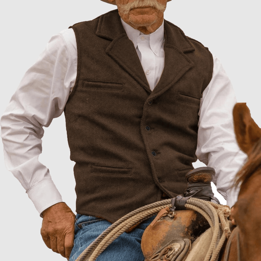 Levoire | Gilet pour hommes au style classique avec une allure élégante Braun