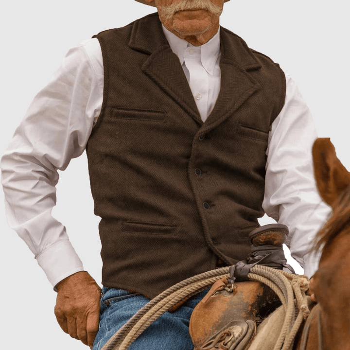 Levoire | Gilet pour hommes au style classique avec une allure élégante Braun