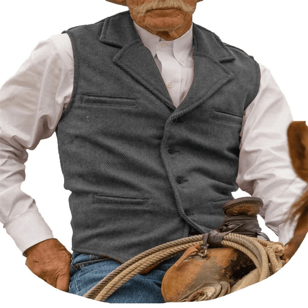Levoire | Gilet pour hommes au style classique avec une allure élégante Gris