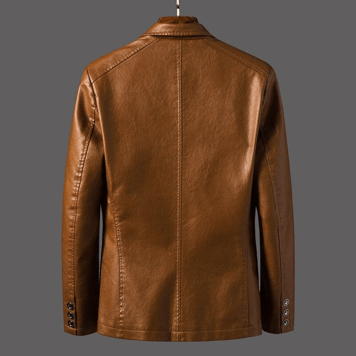 Levoire | Blazer en cuir pour hommes élégant Coupe classique