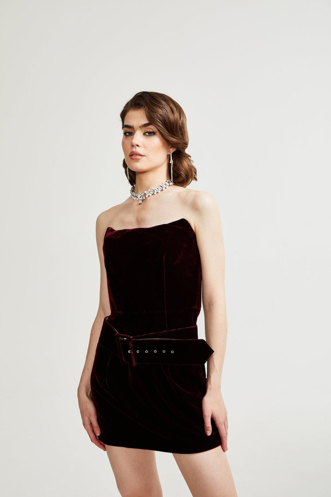 Levoire | Robe Ceinturée En Velours