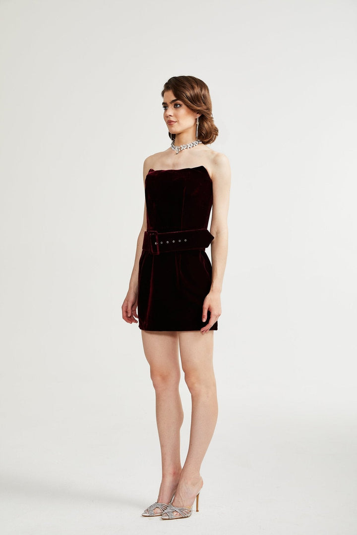 Levoire | Robe Ceinturée En Velours