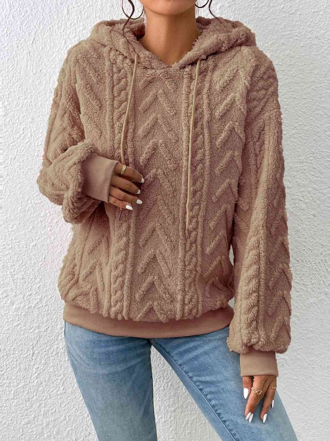 Levoire | Sweat À Capuche Avec Cordon Et Manches Longues Parfait Pour Un Style Décontracté Marron clair