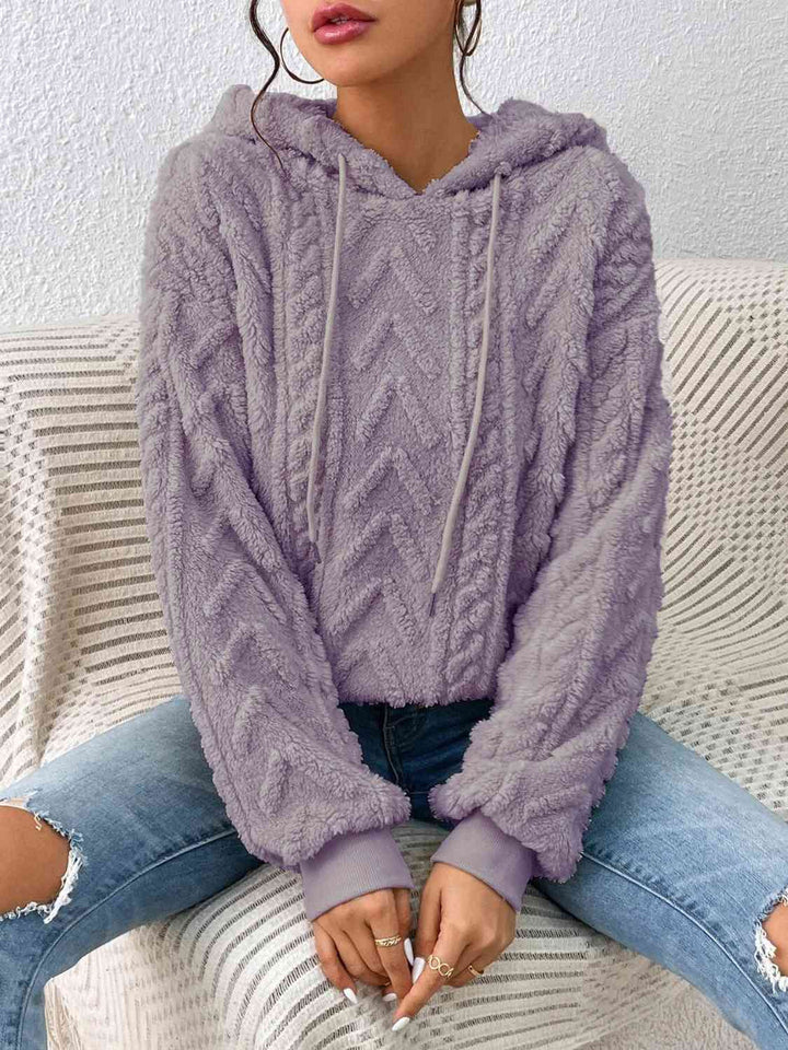 Levoire | Sweat À Capuche Avec Cordon Et Manches Longues Parfait Pour Un Style Décontracté Lilas