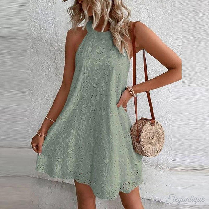 Levoire | Robe En Dentelle Vert