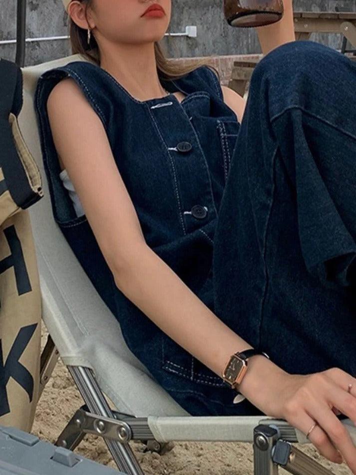 Levoire | Salopette En Denim Décontractée Tendance