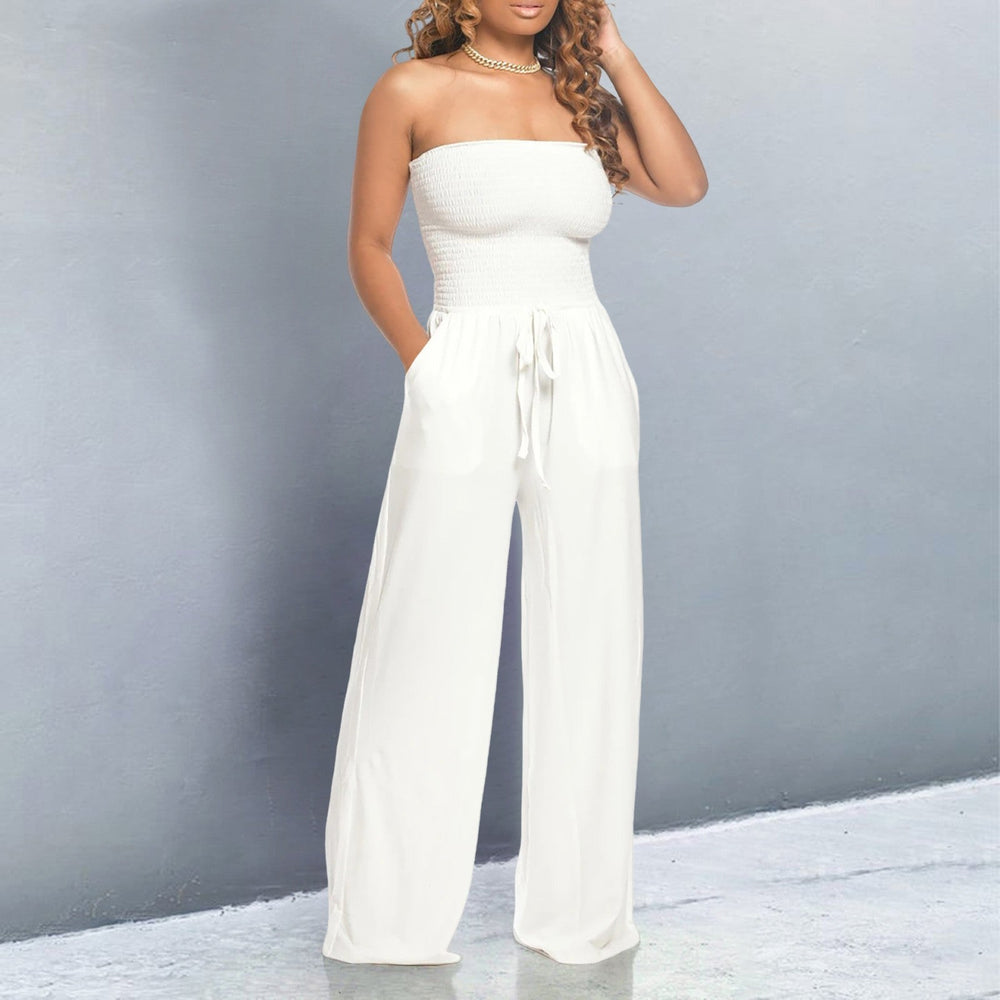 Levoire | Combinaison Tendance Off-Shoulder Avec Coupe Flatteuse Blanc