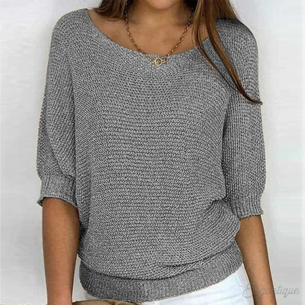 Levoire | Tricot Décontracté Pull Femme Pull Confortable Et Stylé Gris