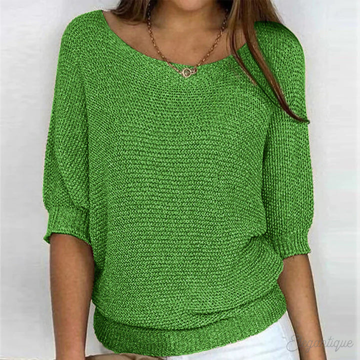 Levoire | Tricot Décontracté Pull Femme Pull Confortable Et Stylé Vert