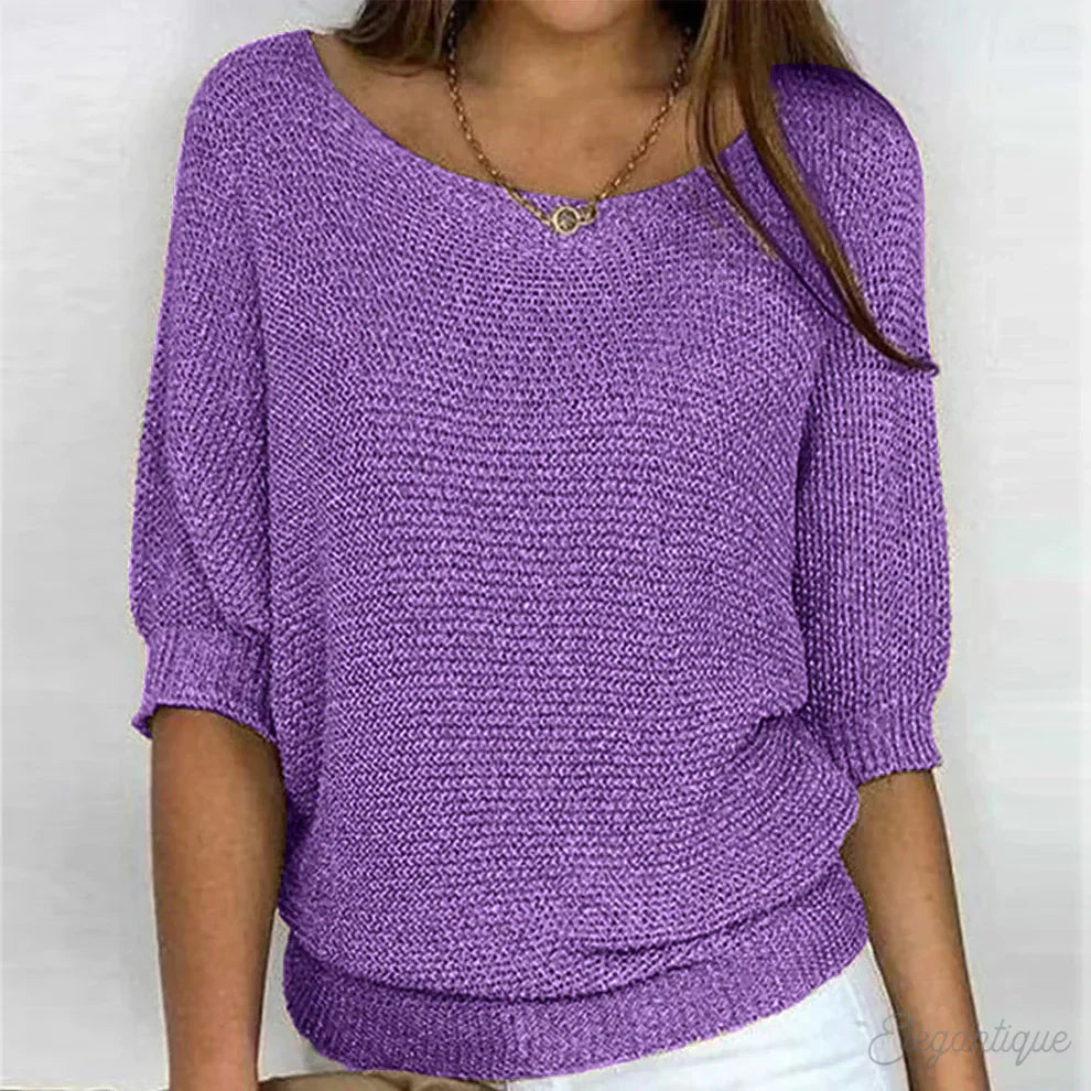 Levoire | Jersey Décontracté Chic Violeta