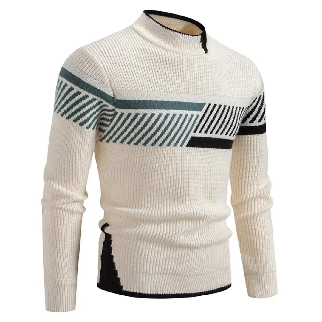 Levoire | Pull Premium Pour Hommes Beige Ligne