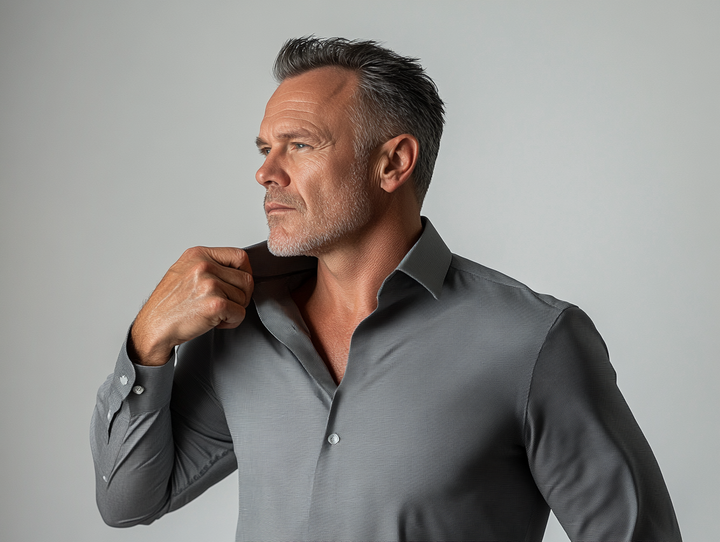 Levoire | Chemise Stretch Anti-Rider Grise Gris