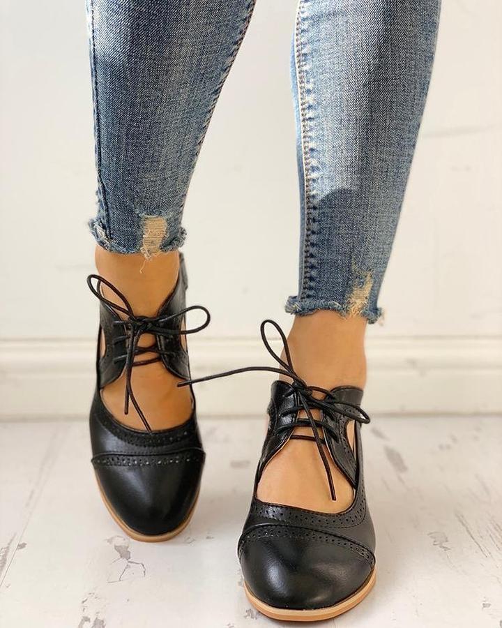 Levoire | Riche Glissant Épais Vintage Chaussures