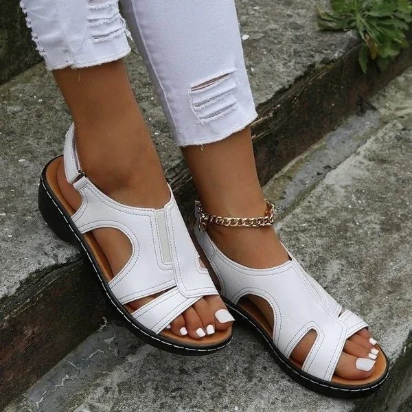 Levoire | Sandales En Cuir Naturel Blanc