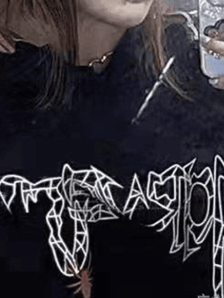 Levoire | Unisexe Coupe Lâche Sweat À Capuche Graphique Toile D'Araignée